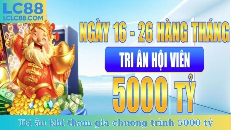 Tri ân khi tham gia chương trình 5000 tỷ